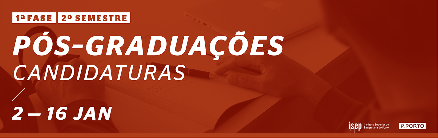 Candidaturas Pós-Graduações 2.º semestre 