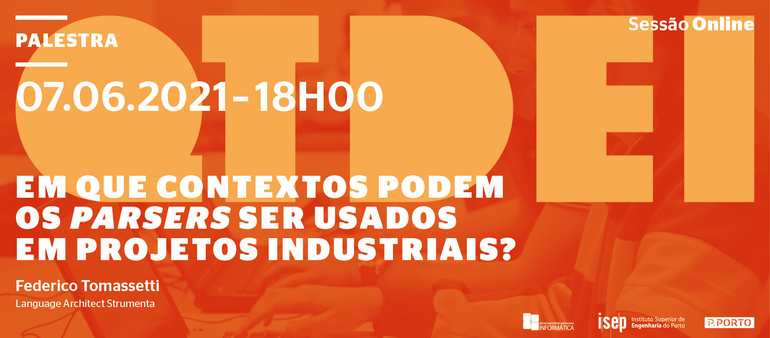 Palestra «Em que contextos podem os parsers ser usados em projetos industriais?»