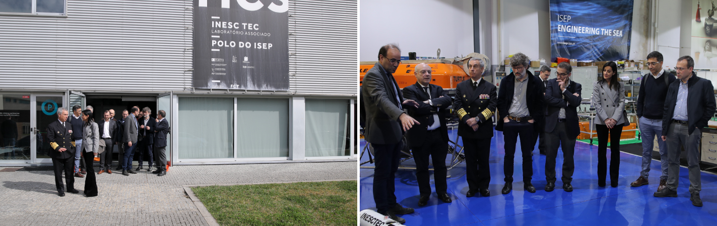 Chefe Maior da Armada Portuguesa em visita às instalações do INESC TEC no ISEP